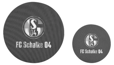 Produktbild von FC Schalke 04 Aufkleber-Set Logos schwarz