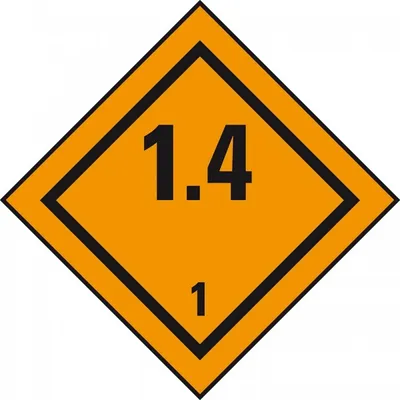Produktbild von Dreifke® Verpackungskennzeichen Kl. 1.4 Explosive Stoffe, Folie, seewasserbes...