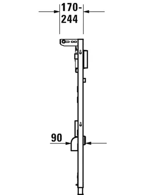 Produktbild von DURAVIT WD3002000000 DuraSys Ins f Uri Svrz 500x170x1148