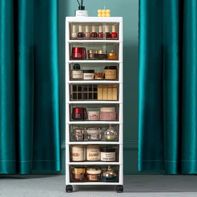 Produktbild von 360Home Aufbewahrungsschrank durchsichtigerRegal 8 Ebenen