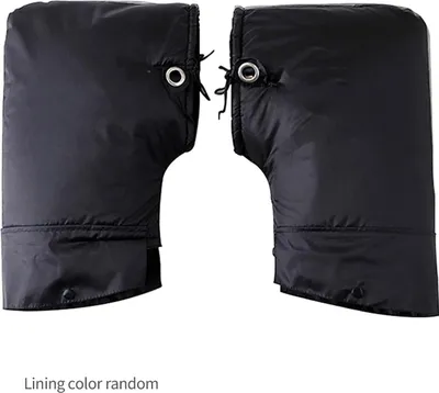 Produktbild von Motorrad-Lenkerhandschuhe, winddicht, regenfest, Fäustlinge, Grip-Muff, Schwarz