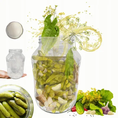 Obrázek produktu pro Skleněná nádoba Wamar-Sosenka o objemu 1500 ml s víkem o průměru 82 mm, vhodná pro skladování