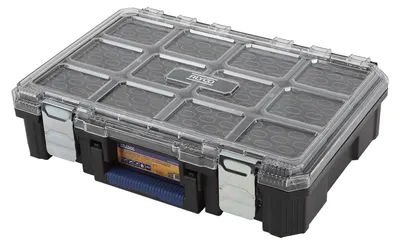 Obrázek produktu pro Alyco StackPro, stohovatelná úložná krabice na nářadí s přihrádkami | 51,2 x 36 x 13,7 cm | Nářadí