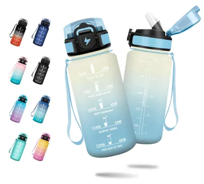 Produktbild von Trinkflasche Kinder 500ml Auslaufsicher Kohlensäurefest JAPORIA Blau