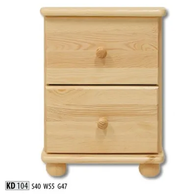 Produktbild von Nachttisch Holz Nachttische Tisch Konsolen Landhaus Stil massiv Konsolen Kommode