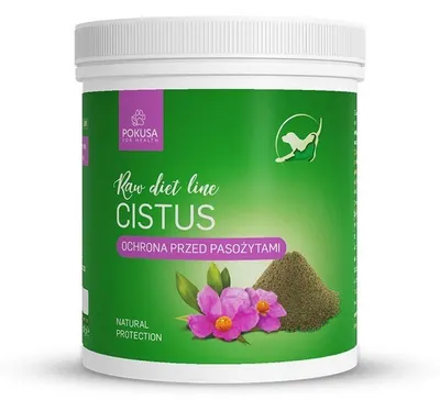 Imagen del producto de POKUSA RawDietLine Cistus: complemento alimenticio para perros y gatos - 100g