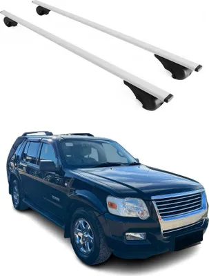 Produktbild von Dachträger Gepäckträger für Ford Explorer 2006-2011 Grundträger Metall Silber 2x