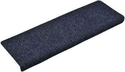 Produktbild von vidaXL Rohože na schody 15 Stk. Nadel fleece 65x21x4 cm Blau