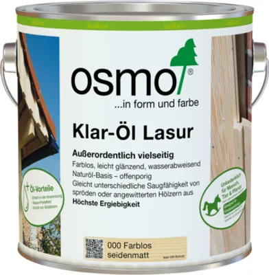 Produktbild von Osmo Klar-Öl-Lasur Farblos 2,50 l - 11600002