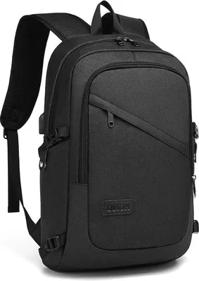 Immagine prodotto di Zaino scolastico antifurto - Stazione di ricarica USB - Accessori da viaggio - Zaino per laptop da 15,6 pollici