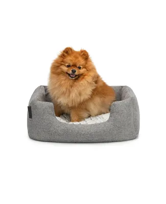 Immagine prodotto di cuccia lionto screziata con cuscino reversibile, 60x50 cm, grigio /2
