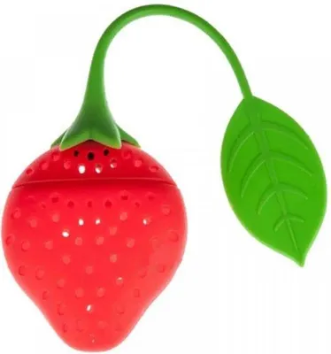 Produktbild von Go Go Gadget – Tee – Teefilter – Sieb für losen Tee – Kräuterball – Tee-Ei – Erdbeere – Rot