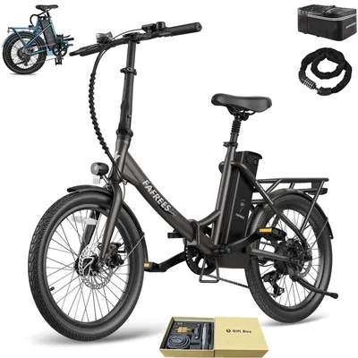Produktbild von City E-Bike 20 zoll 155 - 195 cm Rostfreie Aluminiumlegierung 36 V 18,2 Ah 655,2 Wh bis zu 150 - 190 km Wasserdicht IPX4 mit 7 Gang, Schwarz