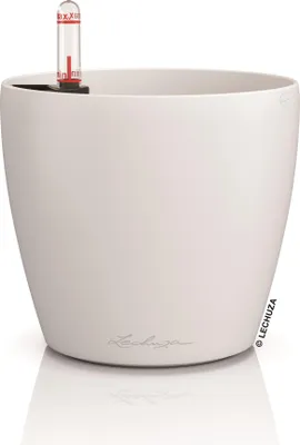Obrázek produktu pro Lechuza Samozavlažovací květináč Classico Color, průměr 12 cm, bílá
