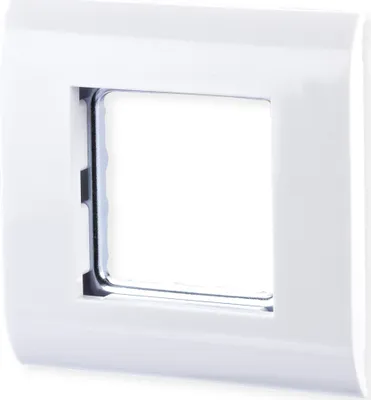 Productafbeelding van METZ CONNECT frame, 80x80 mm, voor 45x45 mm, wit