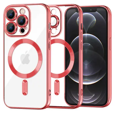 Obrázok produktu pre Techsuit Luxury Crystal MagSafe puzdro pre iPhone 12 Pro – červené (Red)