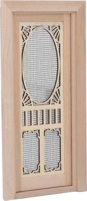 Obrázok produktu pre Dvere do domčeka pre bábiky, breza, 1:12, mini, prírodný povrch, model nábytku do domčeka pre domácich majstrov