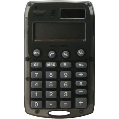Produktbild von Rebell Starlet BK, Tasche, Einfacher Taschenrechner, 8 Ziffern, 1 Zeilen, Batterie/Solar, Grau