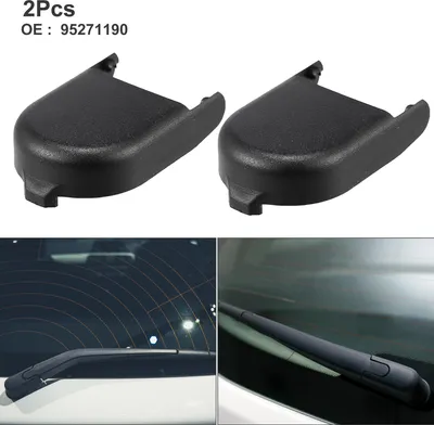 Image de 2pcs Capuchon Bras d'Essuie-glace Arrière pour Opel Mokka 2012-2018 Pare-brise Arrière Couvercle 95271190