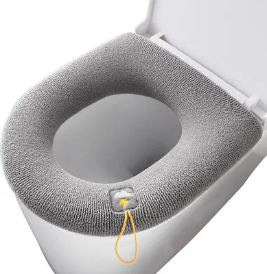 Immagine prodotto di INF Copriwater morbido con maniglia - Grigio chiaro