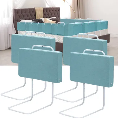 Obrázek produktu pro Jayseuw 4X 50 cm postel Rail Děti nastavitelná výška nastavitelná Crib Rail postel Guard dítě pro batolata nebo seniory zelená