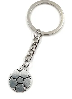 Produktbild von Onwomania Schlüsselanhänger - "Fußball Soccer Spiel" - Metall Glücksbringer ideal als Geschenk z.B. für den besten Freund, die beste Freundin, Mama
