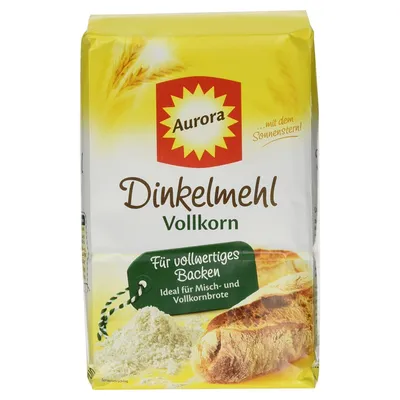 Produktbild von Celozrnná špaldová mouka Aurora pro zdravý celozrnný chléb 1000g