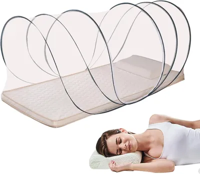 Produktbild von Schlafnetz für das Bett, faltbarer Reiseschirm für Camping und Ein-Personen-Netzzelt