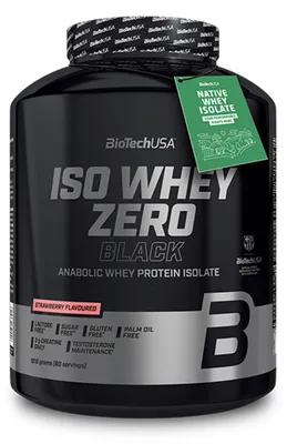 Image de Whey Isolate - Biotech USA - Iso whey zero black (1816g) - Saveur Fraise