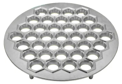 Produktbild von Maultaschenformer Pelmenniza Teigform für Pelmeni 240g, Edelstahl, Silber, Handbetrieb
