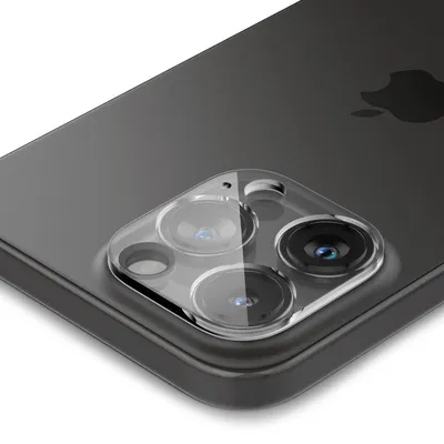 Immagine prodotto di Spigen, protezione per obiettivo iPhone 14 Pro / 14 Pro Max / 15 Pro / 15 Pro Max, modello Optik.Tr Ez Fit, confezione da 2, trasparente