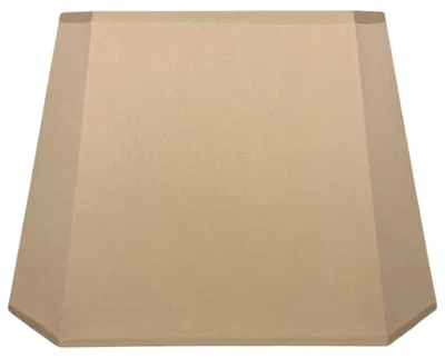 Produktbild von Various Leuchten Lampenschirm Conica rechteckig achteckig Beige – E27 Stoffschirm 30cm