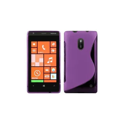 Immagine prodotto di Cadorabo cover protettiva per Nokia Lumia 620 cover in viola custodia del telefono cellulare TPU custodia in silicone