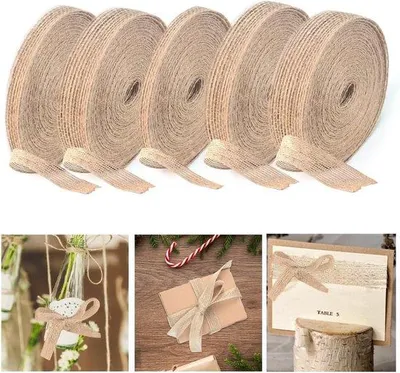 Produktbild von Famanu Juteband 5 Rollen in verschiedenen Breiten - Vintage Stil