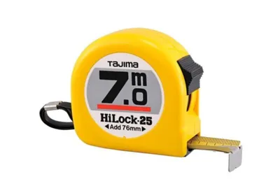 Immagine prodotto di Tajima Bandmaß HI LOCK beschichtetes Stahl-Band Länge 7 m Breite 25 mm Maßband