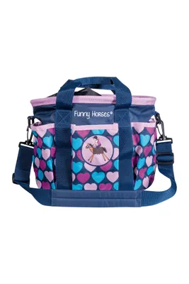 Produktbild von HKM Putztasche Funny Horses Hearts blau 137686900.0001