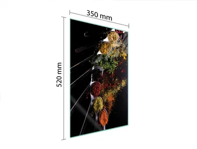 Produktbild von Glasschneidebrett 35x52 Gewürze