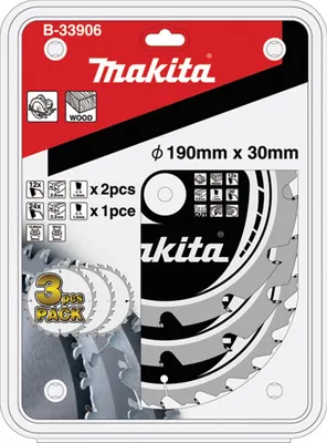 Immagine prodotto di Set di lame Makita 190x30x12Z+24Z (B-33906)