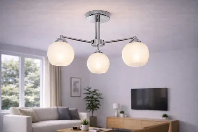 Produktbild von Euro-Lamp Deckenleuchte Uno 3, Chrom, 3x60W, Hersteller