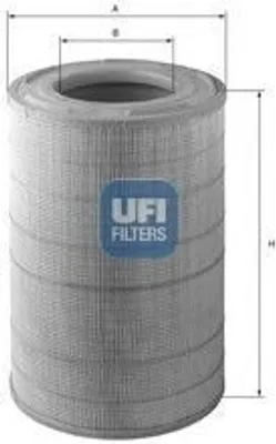 Produktbild von Luftfilter UFI 27.358.00 für SCANIA 4 - series Filtereinsatz