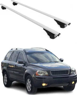 Produktbild von Dachträger Grundtäger für Volvo XC90 mk1 2002-2014 75kg Metall Silber 2 tlg