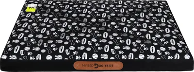 Produktbild von Domarex Wasserdichtes XL Hundebett 100x70x5 cm – Robustes und bequemes Hundekissen mit Reißverschluss und einfacher Reinigung - Happy Pets