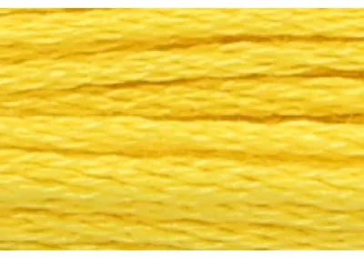 Image de Fil à tricoter Anchor Sticktwist, 8 mètres, jaune, en coton, couleur 290, 6 brins