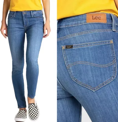 Immagine prodotto di LEE, Jeans da donna, Skinny fit, SCARLETT, W28 L33, Blau, Jeans, baggyjeans, buggy