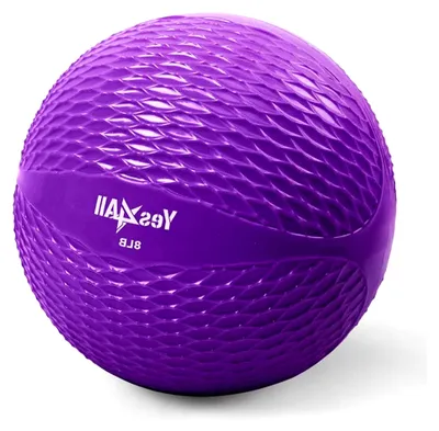Produktbild von Pilates Ball mit Gewicht, gefüllt mit natürlichem Sand (Diamond Grip/Glatt) 11,5 cm - 20 cm, weicher Medizinball für Pilates, Yoga und Fitness, ideal für Balance