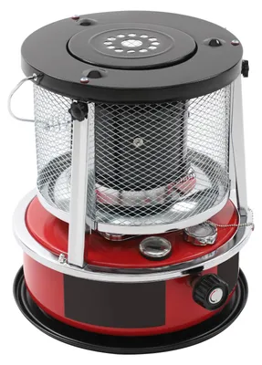 Produktbild von Mobiler Petroleumofen - Innen- und Außenheizer - 5,2 l Tank - 2,3 kW / 8000 BTU - 15–18 m² Raumheizung - Notheizung bei Stromausfall - Rot