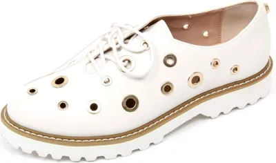 Produktbild von C6868 GAUDI' weiß/gold gelochte Schuhe Schuh Frau