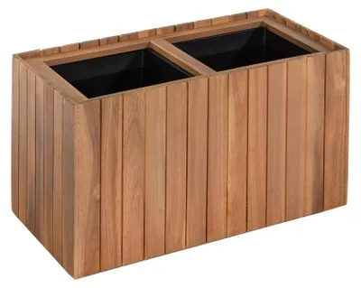 Produktbild von Pflanzkübel aus Akazienholz, ca. 57 x 30 x 35 cm - Braun