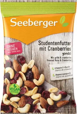 Produktbild von Seeberger Studentenfutter Cranberry 4617601 125g