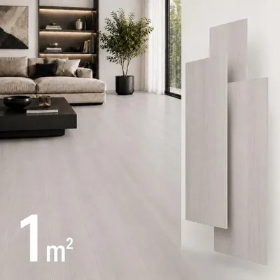 Produktbild von SPC Vinylboden 5mm Klick Vinyl wasserfest Holzoptik Bodenbelag mit Trittschalldämmung für Küche Bad Wohnzimmer, KI-generiertes Bild